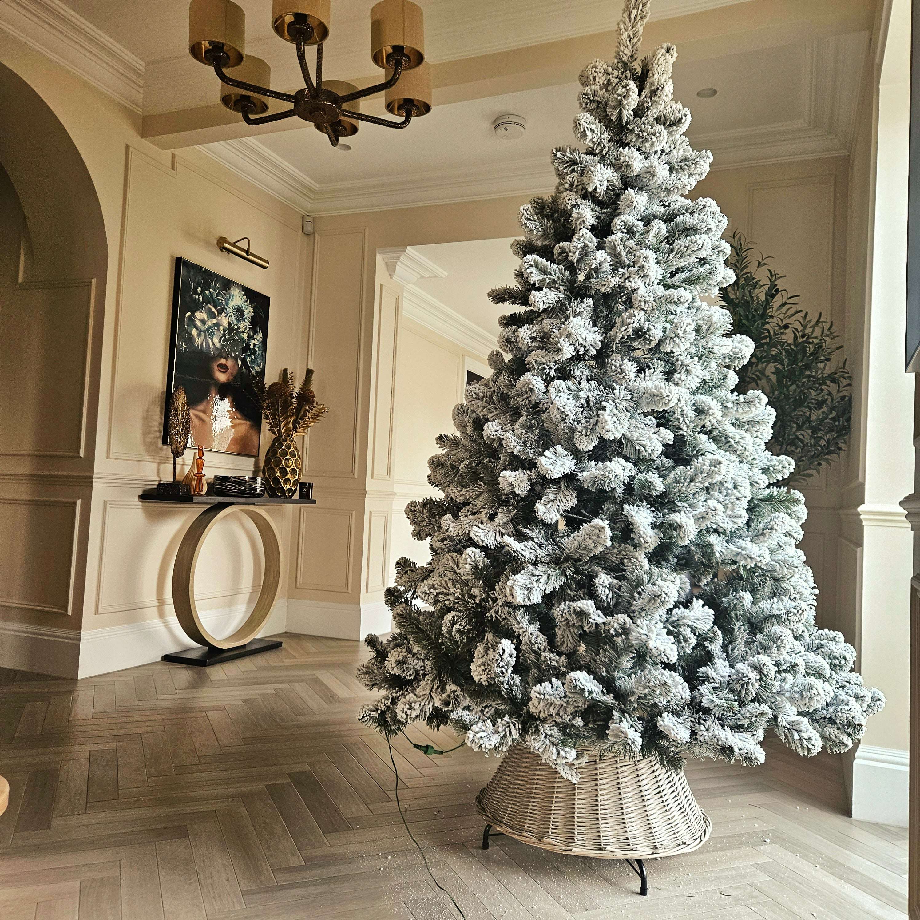 7 ft white pre lit christmas tree hotsell